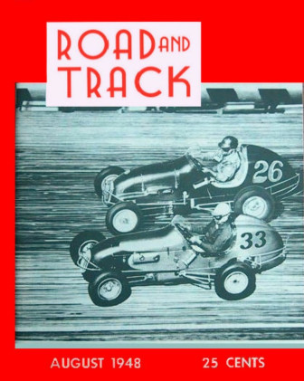 ROAD & TRACK 1948 AUG - INDY 500, RENAULT 4CV, DAVIS - REPRINT COPY*